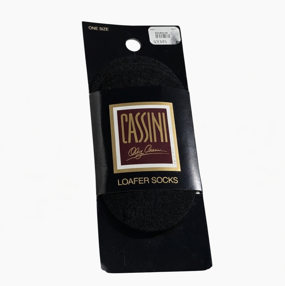 Cassini Black Loafer Socks One Size Fits Most Black Skeek